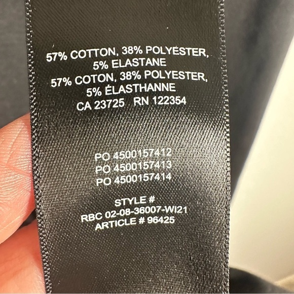 Aritzia‎ Sunday Best Mini Dress Women's Large L Black Jersey Knit Long Sleeve - Picture 6 of 7